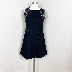 - Karlie] Wool Blend Sleeveless Black Dress…